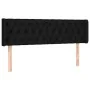 Black fabric headboard with LED 163x16x78/88 cm by vidaXL, Headboards and footboards - Ref: Foro24-3123580, Price: 84,57 €, D...
