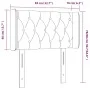 Kopfteil aus dunkelgrauem Stoff mit LED 83x16x78/88 cm von vidaXL, Kopf- und Fußteile - Ref: Foro24-3123547, Preis: 55,39 €, ...