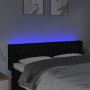 Kopfteil aus schwarzem Stoff mit LED 163x16x78/88 cm von vidaXL, Kopf- und Fußteile - Ref: Foro24-3123580, Preis: 85,61 €, Ra...