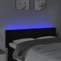 Kopfteil aus schwarzem Stoff mit LED 163x16x78/88 cm von vidaXL, Kopf- und Fußteile - Ref: Foro24-3123580, Preis: 84,57 €, Ra...