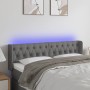 Cabecero con LED de tela gris oscuro 163x16x78/88 cm de vidaXL, Cabeceros y pies de cama - Ref: Foro24-3123579, Precio: 84,23...