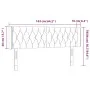 Black fabric headboard with LED 163x16x78/88 cm by vidaXL, Headboards and footboards - Ref: Foro24-3123580, Price: 84,57 €, D...