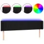 Kopfteil aus schwarzem Stoff mit LED 183x16x78/88 cm von vidaXL, Kopf- und Fußteile - Ref: Foro24-3123490, Preis: 70,87 €, Ra...