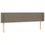 Headboard with LED in taupe gray fabric 183x16x78/88 cm by vidaXL, Headboards and footboards - Ref: Foro24-3123492, Price: 75...