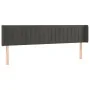 Dark gray velvet headboard with LED 163x16x78/88 cm by vidaXL, Headboards and footboards - Ref: Foro24-3123529, Price: 75,93 ...