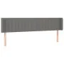 Dark gray fabric headboard with LED 183x16x78/88 cm by vidaXL, Headboards and footboards - Ref: Foro24-3123489, Price: 83,55 ...