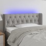 Cabecero con LED de tela gris claro 103x16x78/88 cm de vidaXL, Cabeceros y pies de cama - Ref: Foro24-3123562, Precio: 52,62 ...