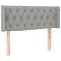 Cabecero con LED de tela gris claro 103x16x78/88 cm de vidaXL, Cabeceros y pies de cama - Ref: Foro24-3123562, Precio: 54,30 ...
