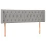Light gray fabric headboard with LED 147x16x78/88 cm by vidaXL, Headboards and footboards - Ref: Foro24-3123570, Price: 78,21...
