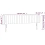 Pink velvet headboard with LED 183x16x78/88 cm by vidaXL, Headboards and footboards - Ref: Foro24-3123539, Price: 74,25 €, Di...