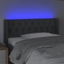 Kopfteil aus dunkelgrauem Stoff mit LED-Leuchten, 93 x 16 x 78/88 cm von vidaXL, Kopf- und Fußteile - Ref: Foro24-3123555, Pr...