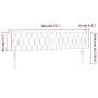 Cream fabric headboard with LED 183x16x78/88 cm by vidaXL, Headboards and footboards - Ref: Foro24-3123591, Price: 98,59 €, D...