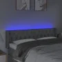 Light gray fabric headboard with LED 163x16x78/88 cm by vidaXL, Headboards and footboards - Ref: Foro24-3123578, Price: 86,48...