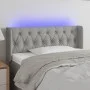 Cabecero con LED de tela gris claro 93x16x78/88 cm de vidaXL, Cabeceros y pies de cama - Ref: Foro24-3123554, Precio: 61,94 €...