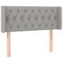 Light gray fabric headboard with LED 93x16x78/88 cm by vidaXL, Headboards and footboards - Ref: Foro24-3123554, Price: 61,94 ...