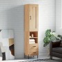 Aparador de madera contrachapada roble Sonoma 34,5x34x180 cm