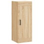 Aparador de madera contrachapada roble Sonoma 34,5x34x180 cm