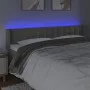 Light gray velvet headboard with LED 183x16x78/88 cm by vidaXL, Headboards and footboards - Ref: Foro24-3123730, Price: 77,28...