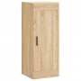 Aparador de madera contrachapada roble Sonoma 34,5x34x180 cm