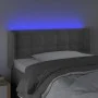 Light gray velvet headboard with LED 83x16x78/88 cm by vidaXL, Headboards and footboards - Ref: Foro24-3123700, Price: 48,05 ...