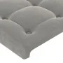 Light gray velvet headboard with LED 83x16x78/88 cm by vidaXL, Headboards and footboards - Ref: Foro24-3123700, Price: 48,05 ...