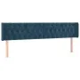 LED-Kopfteil aus dunkelblauem Samt, 183 x 16 x 78/88 cm von vidaXL, Kopf- und Fußteile - Ref: Foro24-3123636, Preis: 102,22 €...