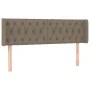 Headboard with LED in taupe gray fabric 163x16x78/88 cm by vidaXL, Headboards and footboards - Ref: Foro24-3123582, Price: 95...