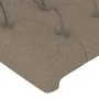 Headboard with LED in taupe gray fabric 163x16x78/88 cm by vidaXL, Headboards and footboards - Ref: Foro24-3123582, Price: 95...
