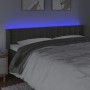 Dunkelgraues Samtkopfteil mit LED 163x16x78/88 cm von vidaXL, Kopf- und Fußteile - Ref: Foro24-3123725, Preis: 87,10 €, Rabat...