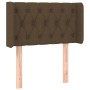 Headboard with LED in dark brown fabric 83x16x78/88 cm by vidaXL, Headboards and footboards - Ref: Foro24-3123549, Price: 54,...