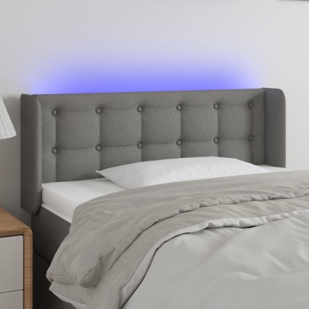 Kopfteil aus dunkelgrauem Stoff mit LED 103x16x78/88 cm von vidaXL, Kopf- und Fußteile - Ref: Foro24-3123661, Preis: 56,59 €,...