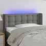 Cabecero con LED de tela gris oscuro 103x16x78/88 cm de vidaXL, Cabeceros y pies de cama - Ref: Foro24-3123661, Precio: 61,11...