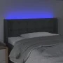 Cabecero con LED de tela gris oscuro 103x16x78/88 cm de vidaXL, Cabeceros y pies de cama - Ref: Foro24-3123661, Precio: 61,11...