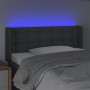 Kopfteil aus dunkelgrauem Stoff mit LED 103x16x78/88 cm von vidaXL, Kopf- und Fußteile - Ref: Foro24-3123661, Preis: 56,59 €,...