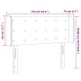 Kopfteil aus dunkelgrauem Stoff mit LED 103x16x78/88 cm von vidaXL, Kopf- und Fußteile - Ref: Foro24-3123661, Preis: 56,59 €,...