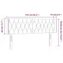 Cabecero con LED de terciopelo rosa 163x16x78/88 cm de vidaXL, Cabeceros y pies de cama - Ref: Foro24-3123631, Precio: 83,55 ...