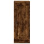 Aparador de madera contrachapada roble ahumado 34,5x34x180 cm