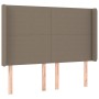 Kopfteil mit LED aus taupegrauem Stoff 147x16x118/128 cm von vidaXL, Kopf- und Fußteile - Ref: Foro24-3123770, Preis: 130,83 ...