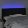 Black fabric headboard with LED 93x16x78/88 cm by vidaXL, Headboards and footboards - Ref: Foro24-3123654, Price: 49,04 €, Di...