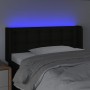 Kopfteil aus schwarzem Stoff mit LED 93x16x78/88 cm von vidaXL, Kopf- und Fußteile - Ref: Foro24-3123654, Preis: 47,18 €, Rab...