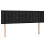 Black velvet headboard with LED 147x16x78/88 cm by vidaXL, Headboards and footboards - Ref: Foro24-3123720, Price: 93,44 €, D...