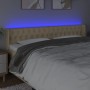 Kopfteil aus cremefarbenem Stoff mit LED 203x16x78/88 cm von vidaXL, Kopf- und Fußteile - Ref: Foro24-3123599, Preis: 95,82 €...