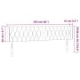 Kopfteil aus cremefarbenem Stoff mit LED 203x16x78/88 cm von vidaXL, Kopf- und Fußteile - Ref: Foro24-3123599, Preis: 95,82 €...