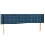 Cabecero con LED de terciopelo azul oscuro 163x16x78/88 cm de vidaXL, Cabeceros y pies de cama - Ref: Foro24-3123728, Precio:...