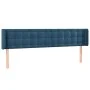 Dark blue velvet LED headboard 163x16x78/88 cm by vidaXL, Headboards and footboards - Ref: Foro24-3123728, Price: 85,86 €, Di...