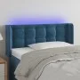 Cabecero con LED de terciopelo azul oscuro 93x16x78/88 cm de vidaXL, Cabeceros y pies de cama - Ref: Foro24-3123710, Precio: ...
