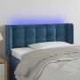 LED-Kopfteil aus dunkelblauem Samt, 93 x 16 x 78/88 cm von vidaXL, Kopf- und Fußteile - Ref: Foro24-3123710, Preis: 59,64 €, ...