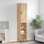 Aparador de madera contrachapada roble Sonoma 34,5x34x180 cm