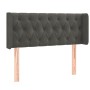 Dunkelgraues Samtkopfteil mit LED 93x16x78/88 cm von vidaXL, Kopf- und Fußteile - Ref: Foro24-3123609, Preis: 72,19 €, Rabatt: %
