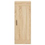 Aparador de madera contrachapada roble Sonoma 34,5x34x180 cm
